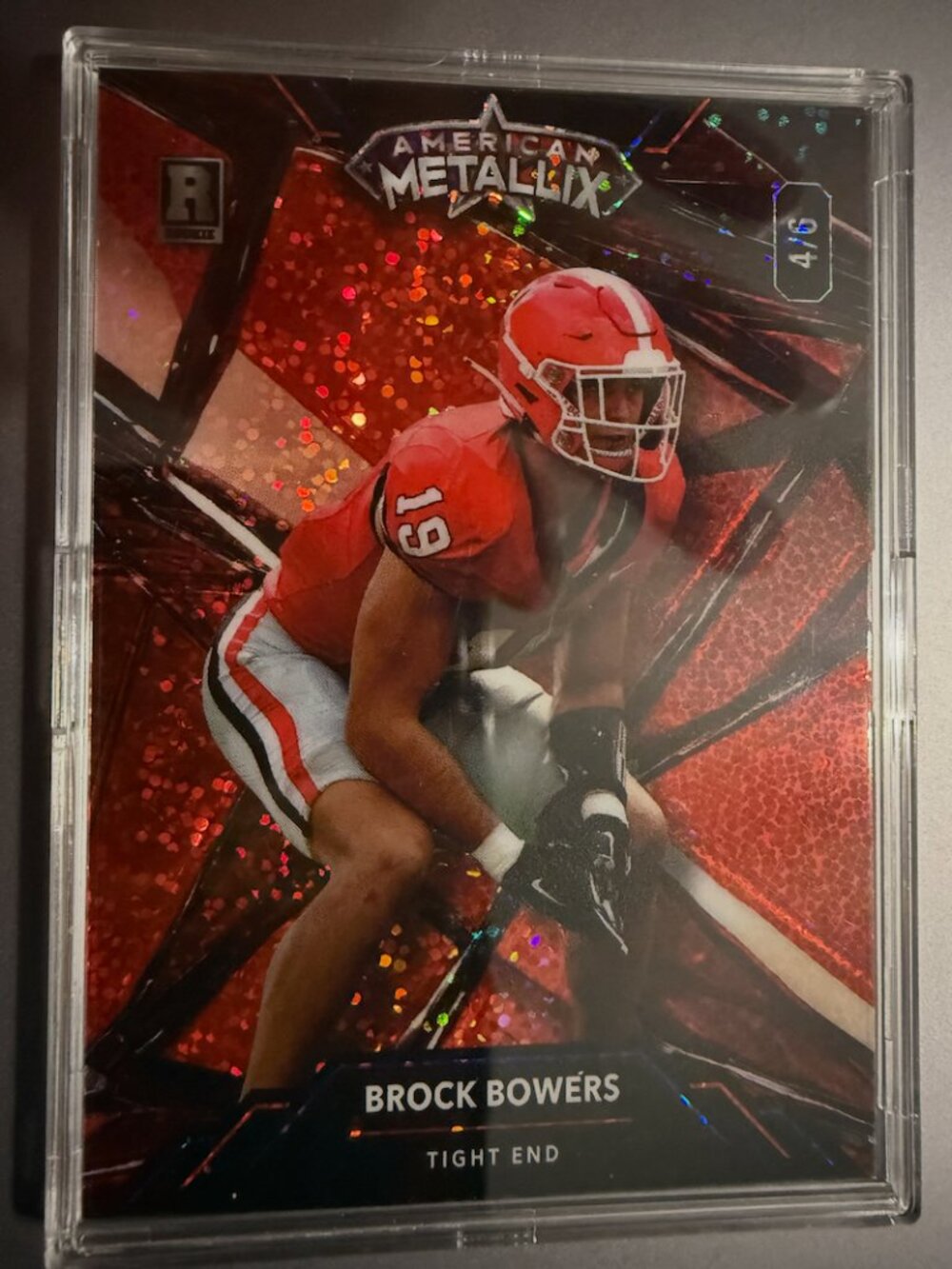 Brock Bowers WMG-BB | Wild Card American Metallix 4/6 Rookie
